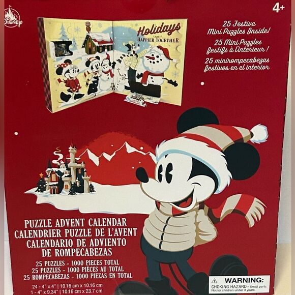 Mickey & Friends Christmas Puzzle Advent Calendar NIB - Picture 1 of 8